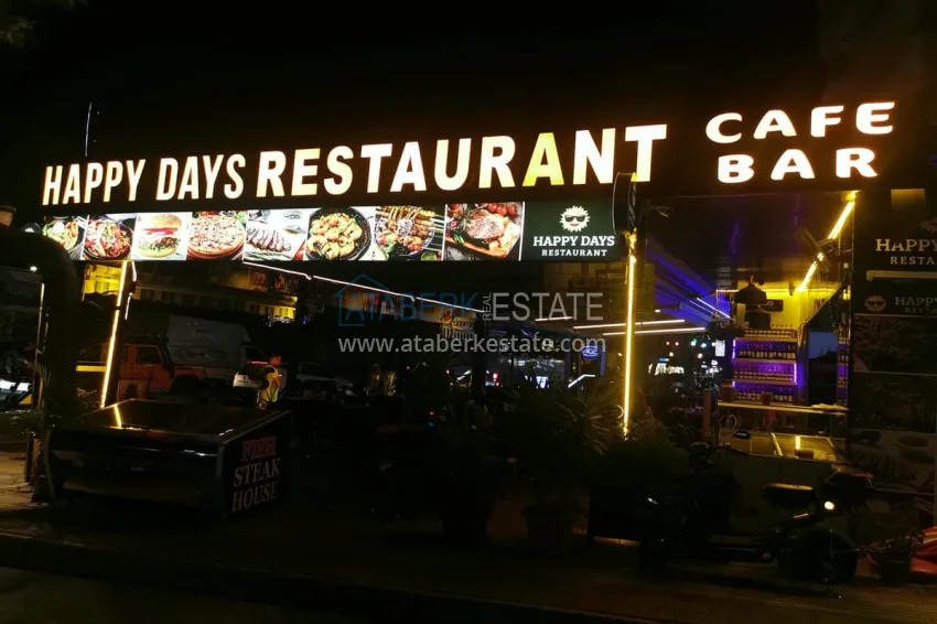 Ready-made Business with Guaranteed Income. Cafe in Alanya City Center, Damlataş District 8 