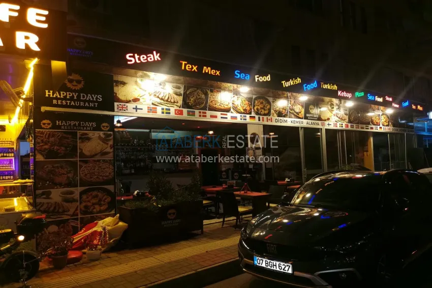 Ready-made Business with Guaranteed Income. Cafe in Alanya City Center, Damlataş District 9 