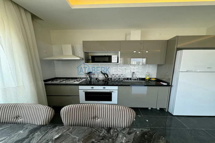 Purchase  1+1 apartment with new furniture mountain views in a modern complex - Mahmutlar district, Alanya 7 