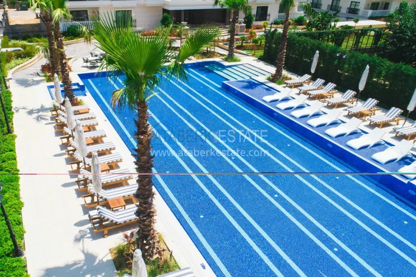 Purchase Luxury duplex with furniture, swimming pool and panoramic views in Cikcilli, Alanya 6