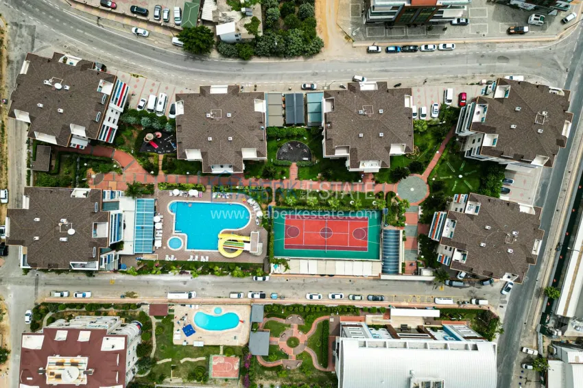 Furnished two-bedroom apartment in a modern complex, Oba district, Alanya 6 