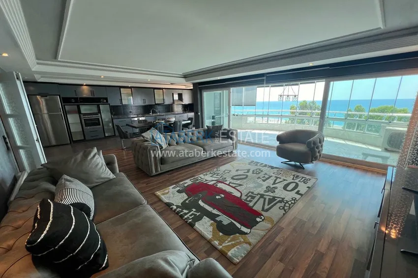 Purchase Furnished 3+1 apartment with open sea views, suitable for residence permit and citizenship - Tosmur, Alanya 8 
