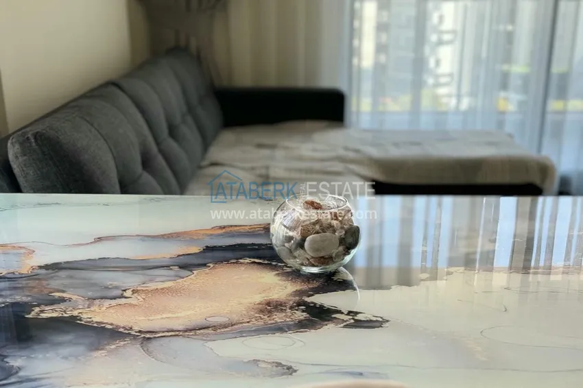 Purchase Apartment 1+1 with furniture and mountain views. New buildings in Alanya, district Mahmutlar 7 