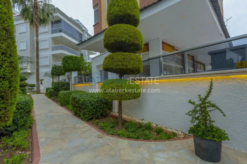 4+1 penthouse duplex with furniture and a glazed balcony, Oba district — Alanya 13 