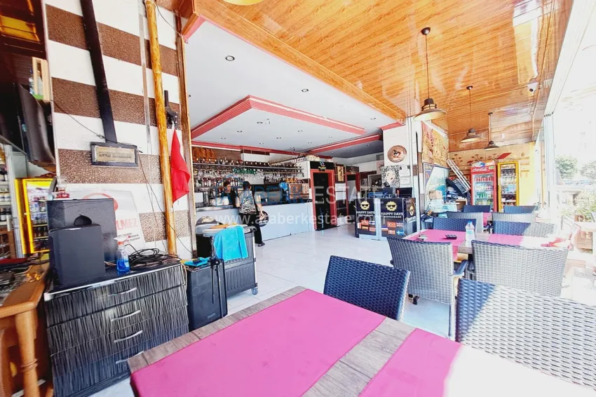 Ready-made Business with Guaranteed Income. Cafe in Alanya City Center, Damlataş District 14 