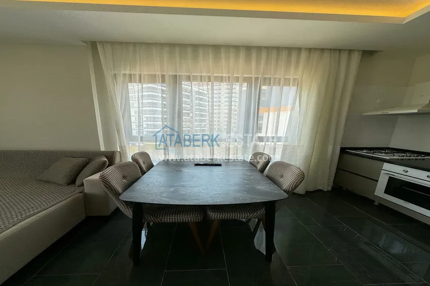 Purchase  1+1 apartment with new furniture mountain views in a modern complex - Mahmutlar district, Alanya 9 