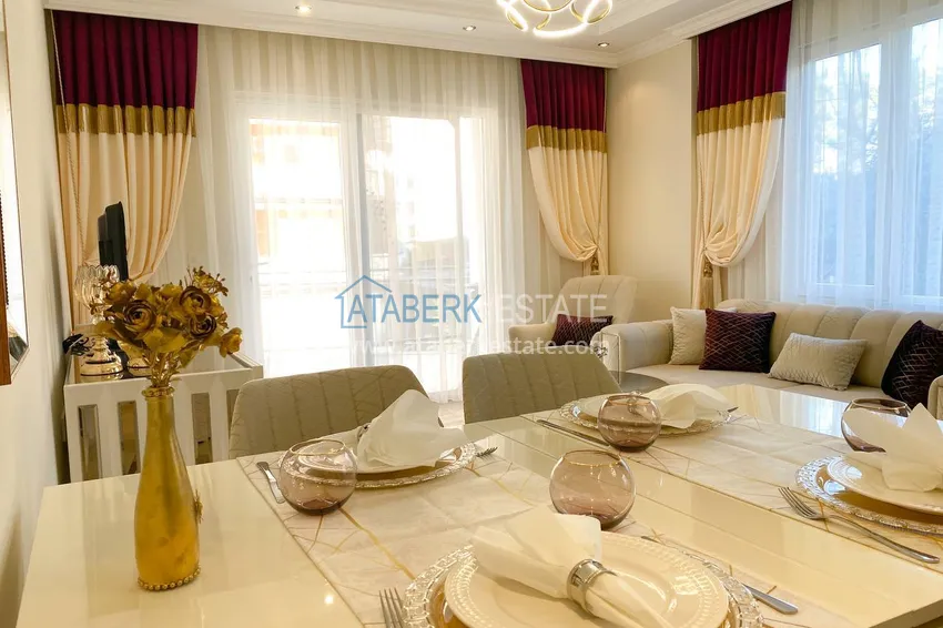 Purchase  A three-room apartment with new furniture in Tosmur, Alanya is an ideal choice for living and relaxing! 9 