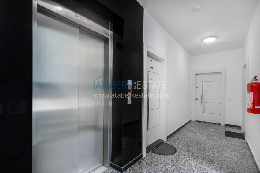 4+1 penthouse duplex with furniture and a glazed balcony, Oba district — Alanya 14 