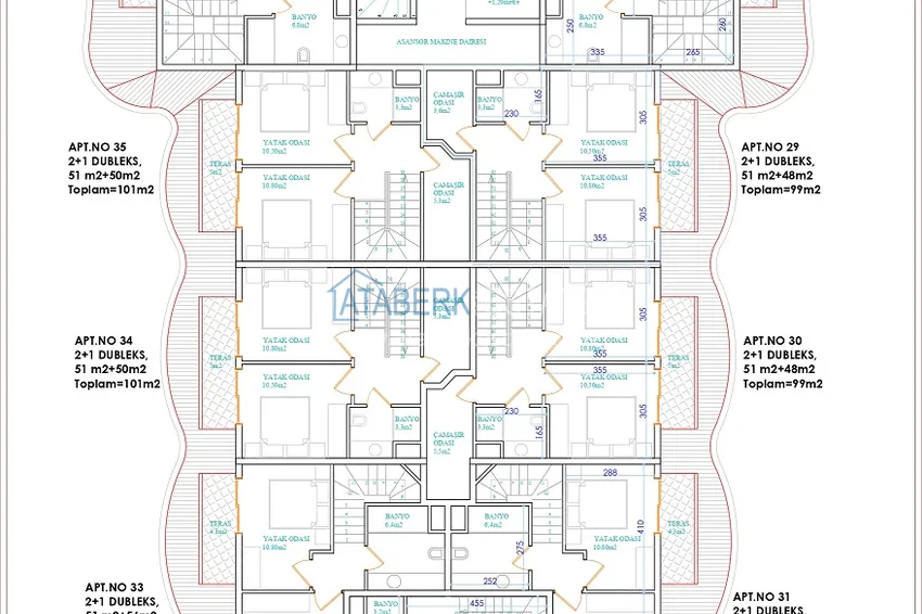 Buy cheap Investment property under construction - Alanya, Oba district 3 