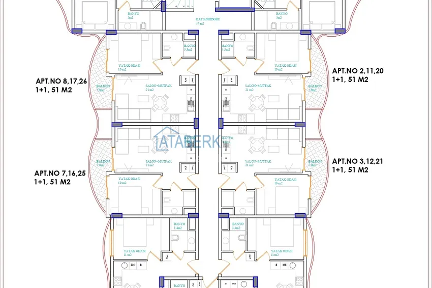 Buy cheap Investment property under construction - Alanya, Oba district 5 