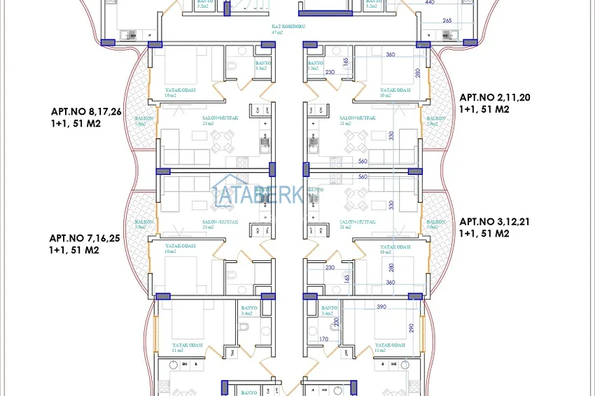 Buy cheap Investment property under construction - Alanya, Oba district 6 