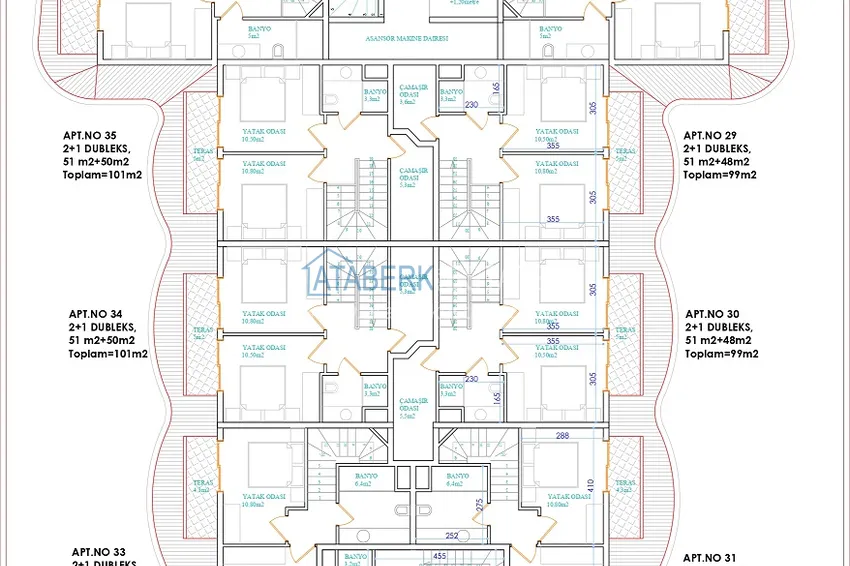 Buy cheap Investment property under construction - Alanya, Oba district 8 