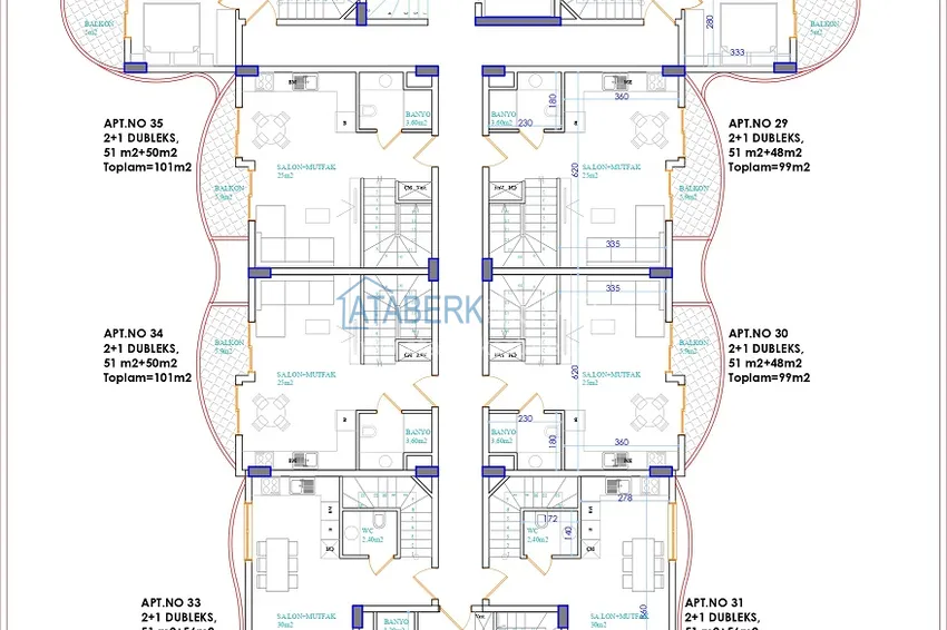Buy cheap Investment property under construction - Alanya, Oba district 7 