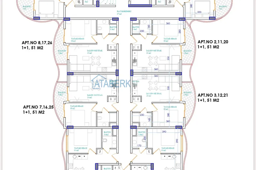 Buy cheap Investment property under construction - Alanya, Oba district 11 