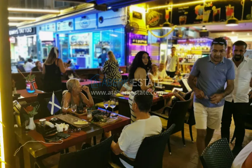 Ready-made Business with Guaranteed Income. Cafe in Alanya City Center, Damlataş District 27 
