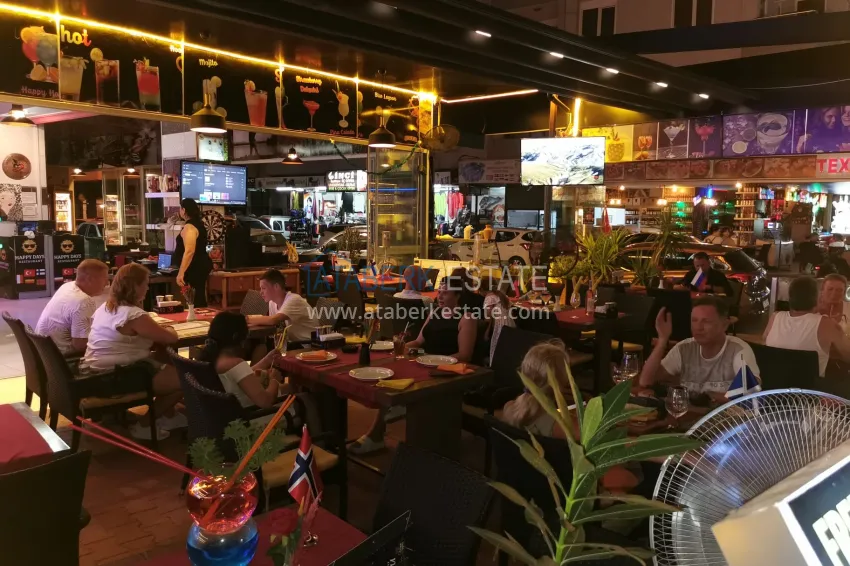 Ready-made Business with Guaranteed Income. Cafe in Alanya City Center, Damlataş District 34 