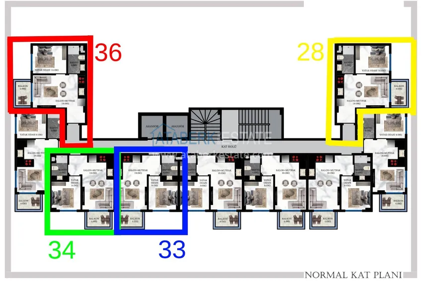 Buy cheap Apartments in the Avsallar district from the owner with installments  3 