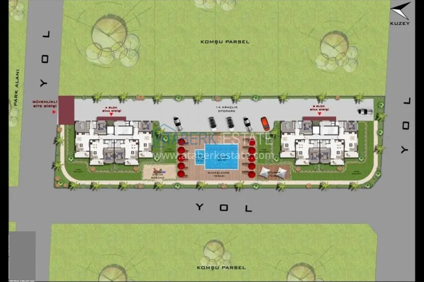 Buy cheap One bedroom apartment with access to the garden from an investor in Gazipasa 2 