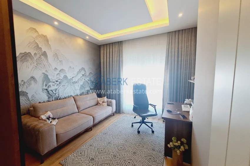 Purchase Linear 3+1 apartment with separate kitchen, new furniture and partial sea view - Mahmutlar district, Alanya 14