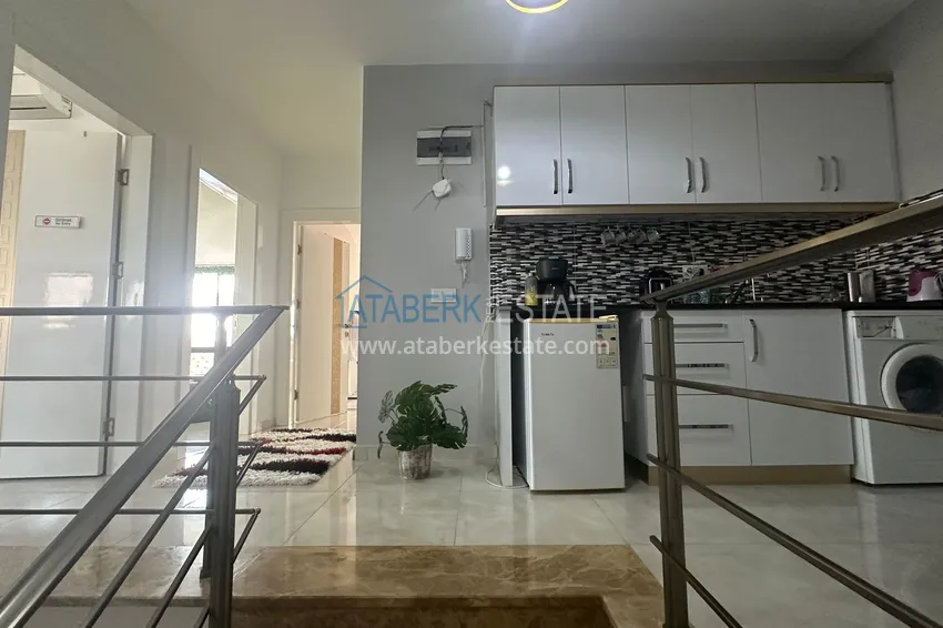 Purchase Duplex apartment with furniture, separate kitchen and mountain view — Kestel district, Alanya 13 