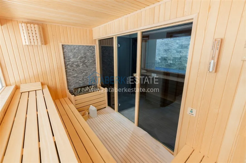 2+1 apartment with furniture and sea view in a young complex, Mahmutlar district — Alanya 13 