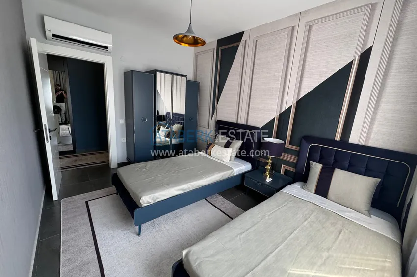 Purchase  2+1 apartment with furniture and sea view in a young complex, Mahmutlar district — Alanya 14 