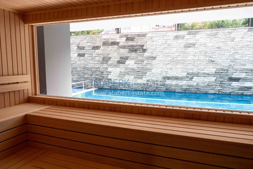 2+1 apartment with furniture and sea view in a young complex, Mahmutlar district — Alanya 14 