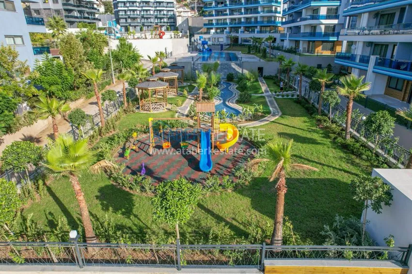 Duplex penthouse with sea and mountain views in a new complex — Alanya, Kargicak district 10 