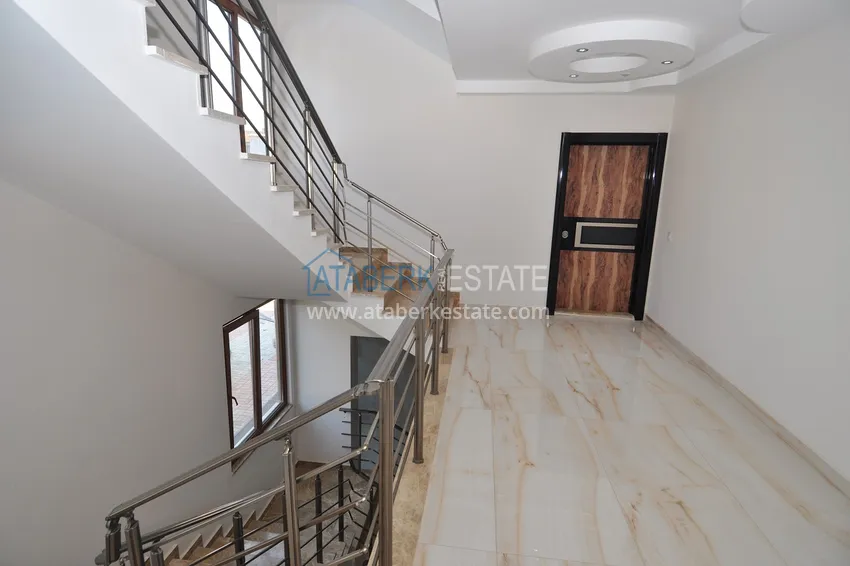 Duplex apartment with furniture, separate kitchen and mountain view — Kestel district, Alanya 11 