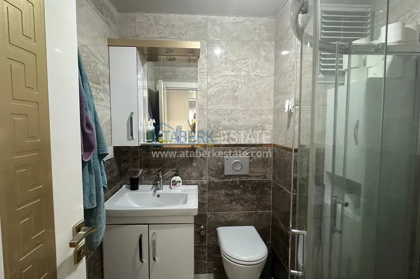 Purchase Duplex apartment with furniture, separate kitchen and mountain view — Kestel district, Alanya 17 