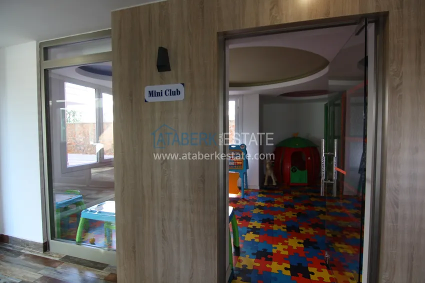 Turnkey duplex apartment in the Oba area in a comfortable family complex  16 