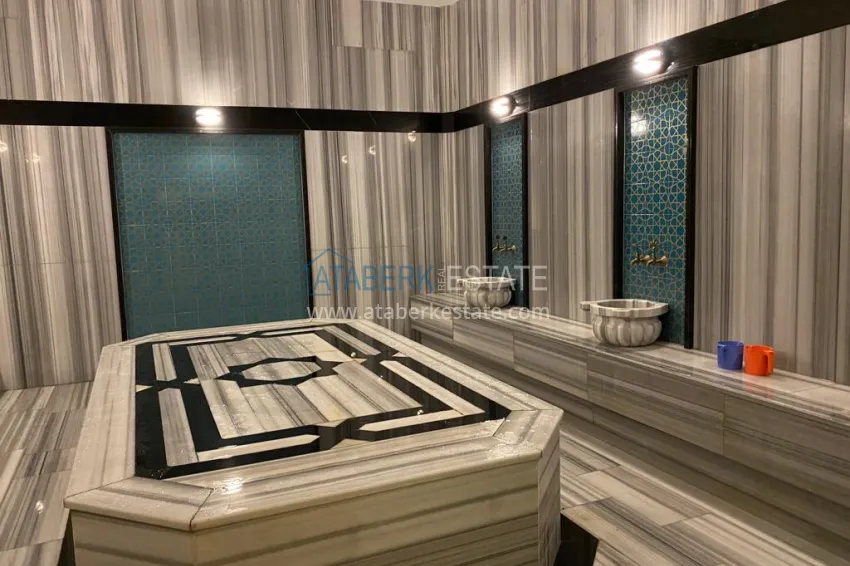 Linear 3+1 apartment with separate kitchen, new furniture and partial sea view - Mahmutlar district, Alanya 16