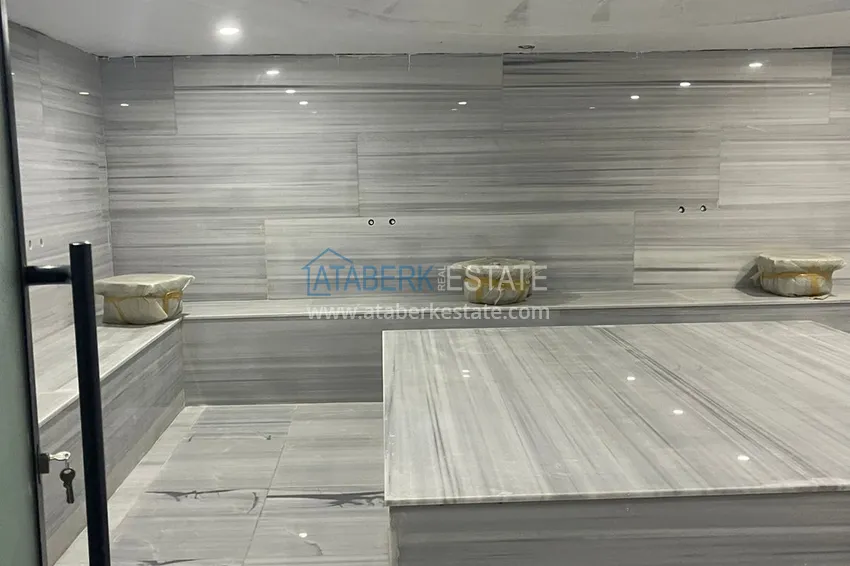 Duplex with new furniture and mountain views in a modern complex - Gazipasa City 10 