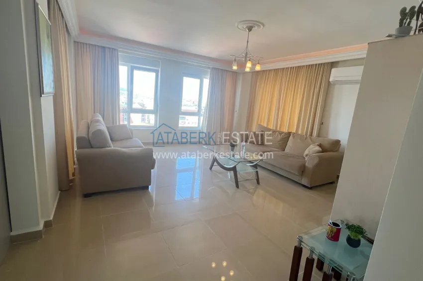 Purchase Three-room apartment with sea view, suitable for a residence permit - Cikcilli district, Alanya 1 