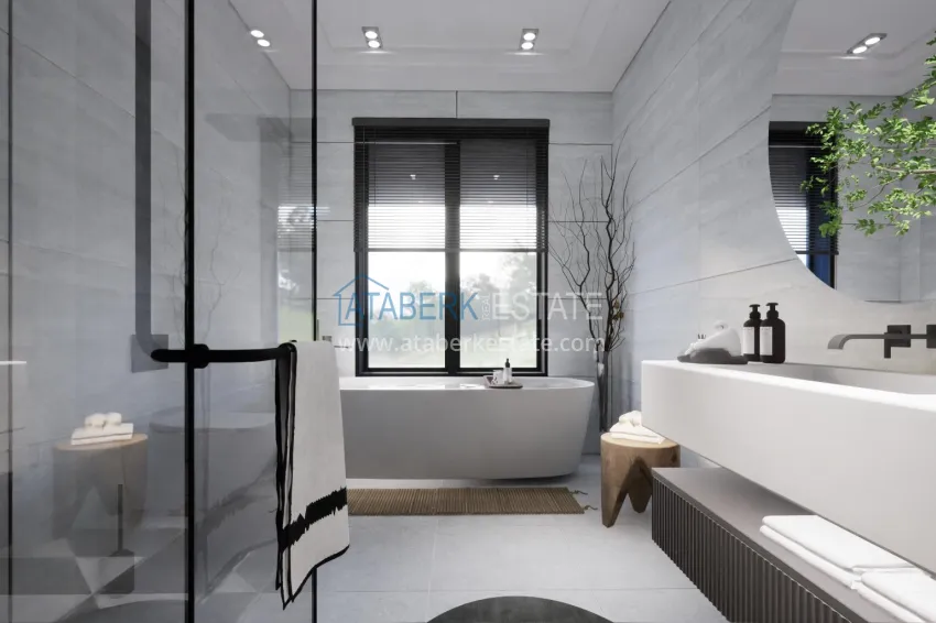 Purchase Modern villas in the mountainous region of Antalya — Dosemealti, under construction 12 