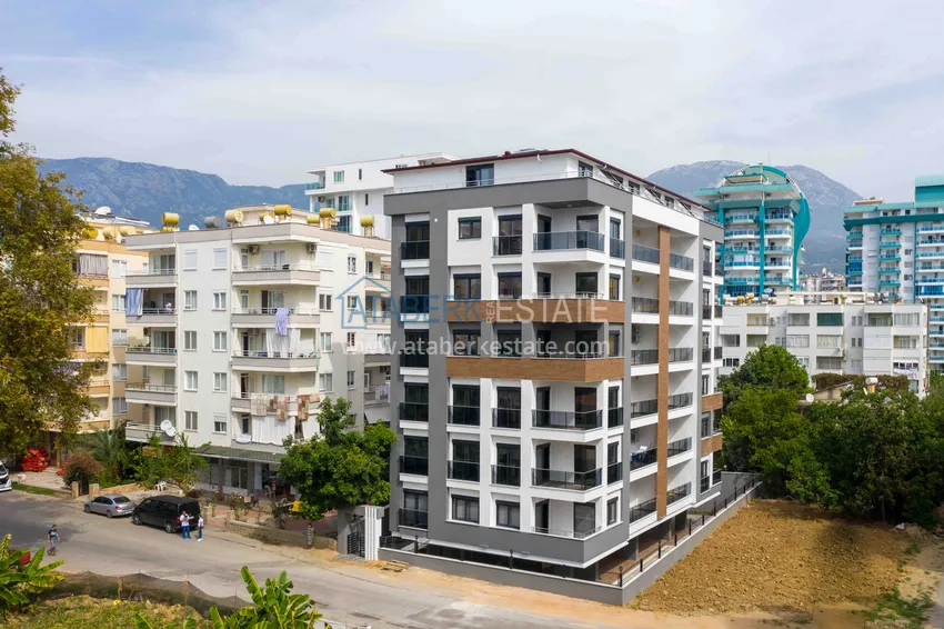 2+1 apartment with furniture and sea view in a young complex, Mahmutlar district — Alanya 2 