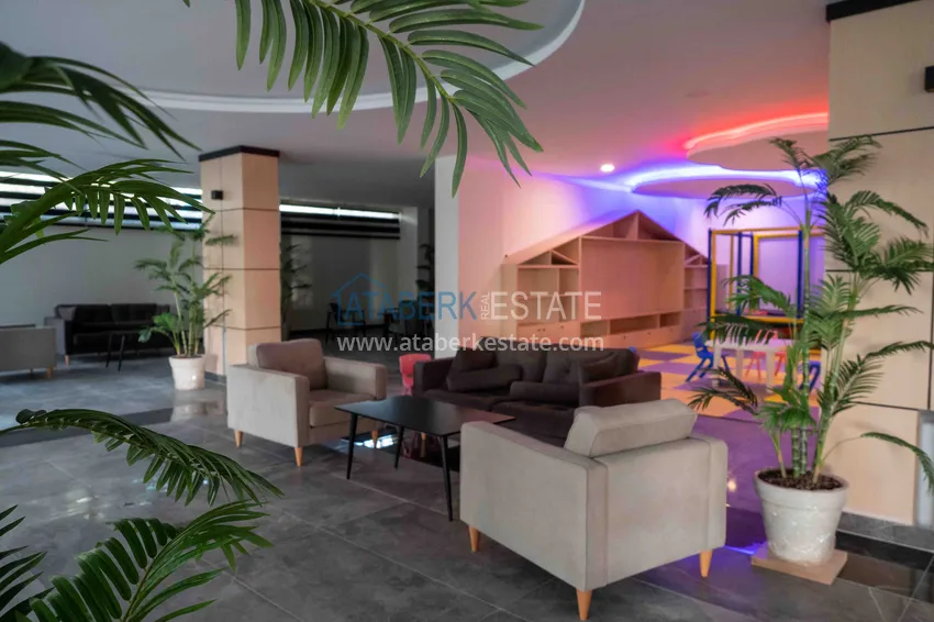Furnished one-bedroom apartment in a residence with hotel infrastructure — Alanya, Avsallar district 31 
