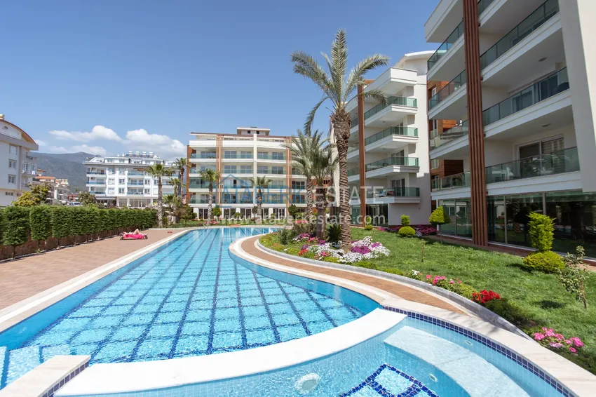 Turnkey duplex apartment in the Oba area in a comfortable family complex  3 