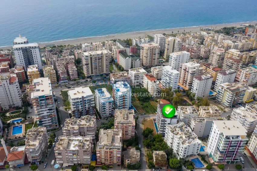 2+1 apartment with furniture and sea view in a young complex, Mahmutlar district — Alanya 3 