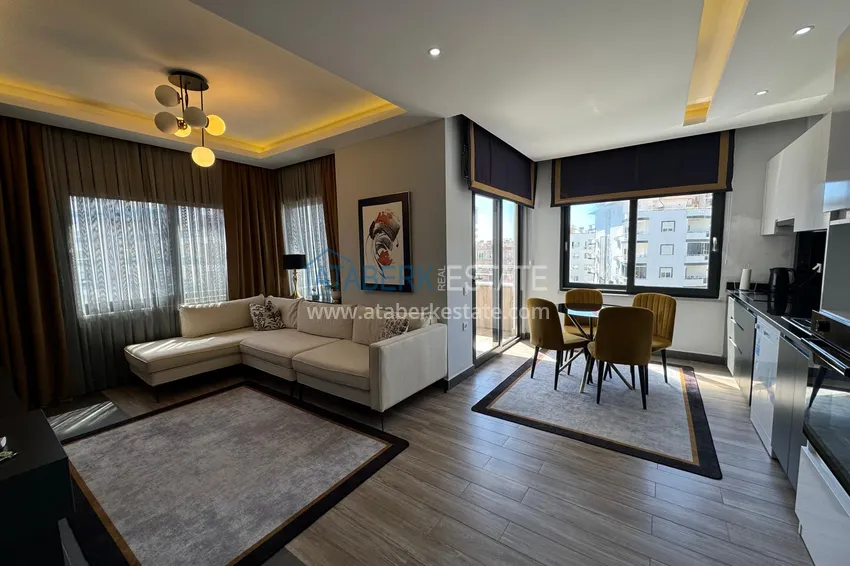 Purchase  2+1 apartment with furniture and sea view in a young complex, Mahmutlar district — Alanya 6 