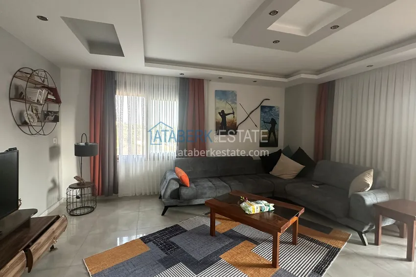 Purchase Duplex apartment with furniture, separate kitchen and mountain view — Kestel district, Alanya 4 