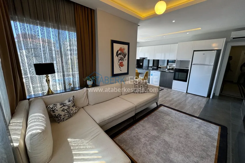 Purchase  2+1 apartment with furniture and sea view in a young complex, Mahmutlar district — Alanya 7 