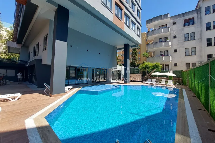 One bedroom apartment 75 m2 in the center of Alanya in a new residential complex 5 
