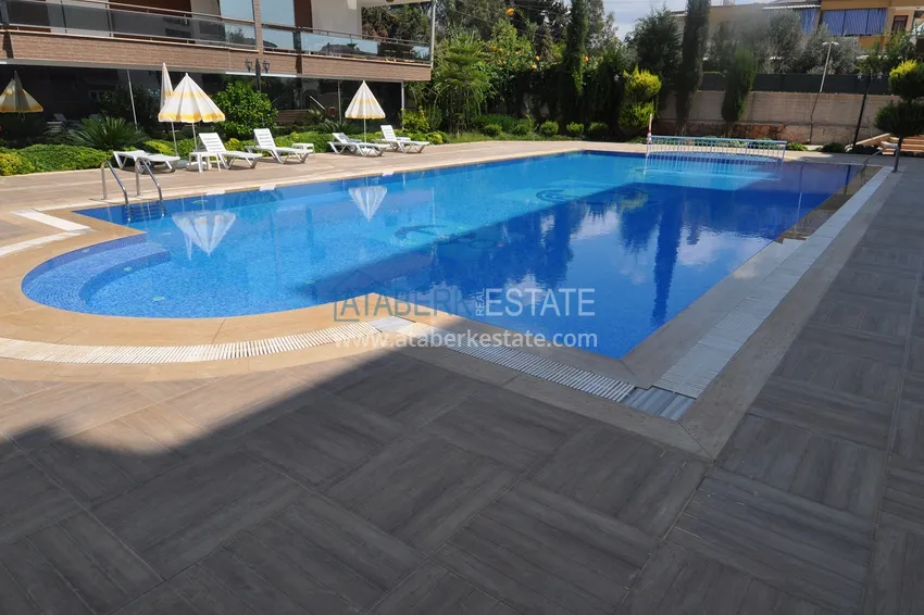 Duplex apartment with furniture, separate kitchen and mountain view — Kestel district, Alanya 3 