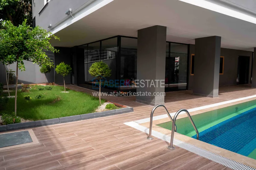 2+1 apartment with furniture and sea view in a young complex, Mahmutlar district — Alanya 6 