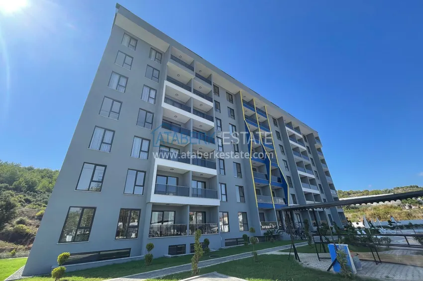 Duplex with new furniture and mountain views in a modern complex - Gazipasa City 5 