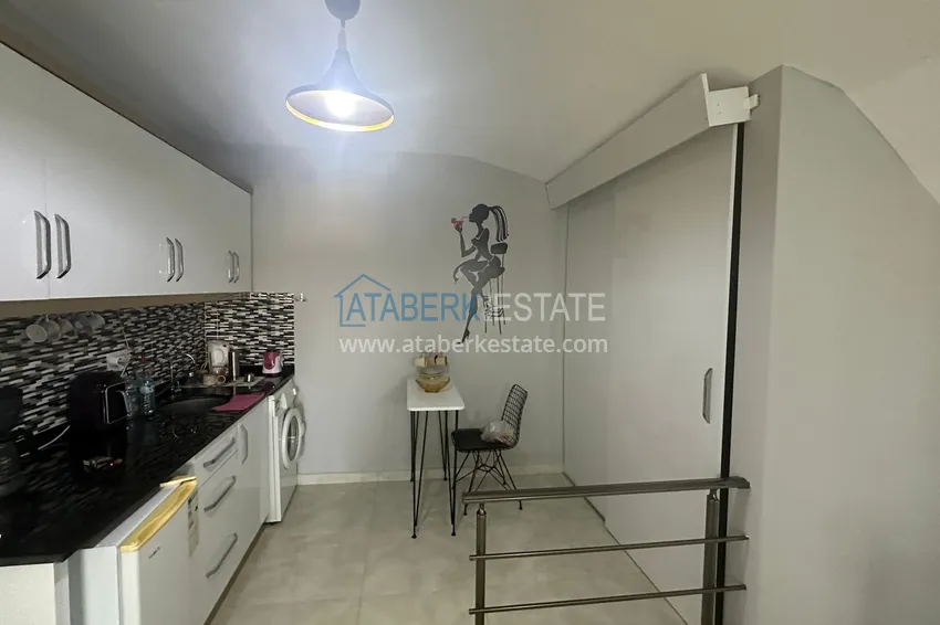 Purchase Duplex apartment with furniture, separate kitchen and mountain view — Kestel district, Alanya 6 