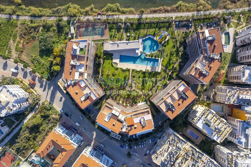 Furnished two-bedroom apartment in Tosmur, on the banks of a mountain river 250 meters from the beach 6 