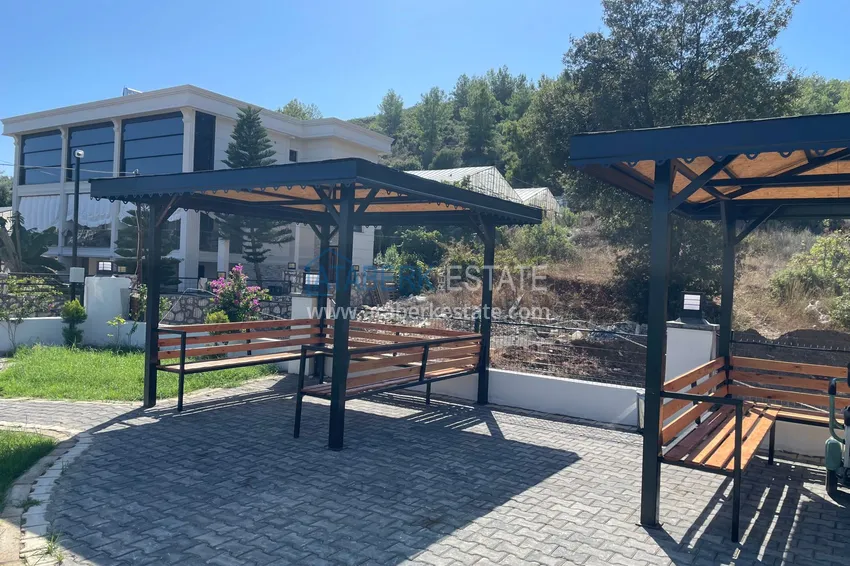 Duplex with new furniture and mountain views in a modern complex - Gazipasa City 6 