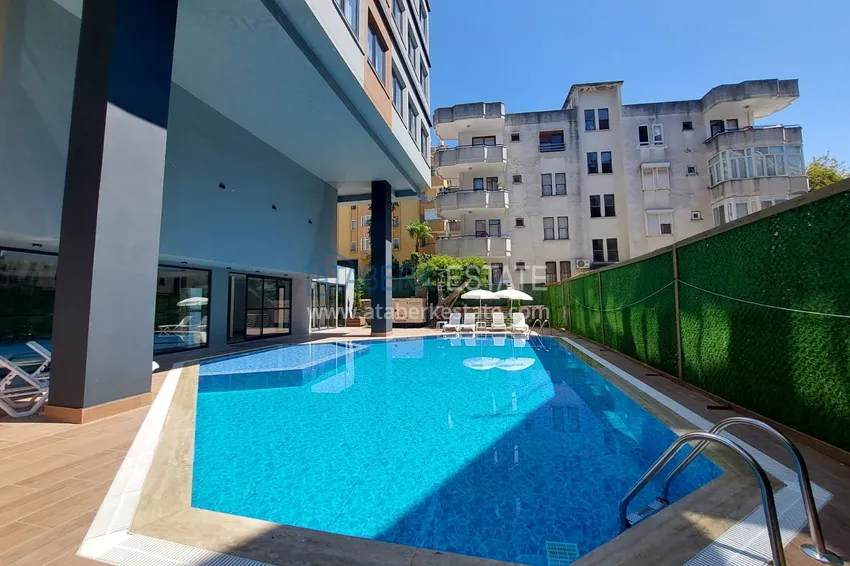 One bedroom apartment 75 m2 in the center of Alanya in a new residential complex 6 